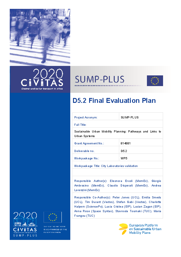 D5.2 Final Evaluation Plan