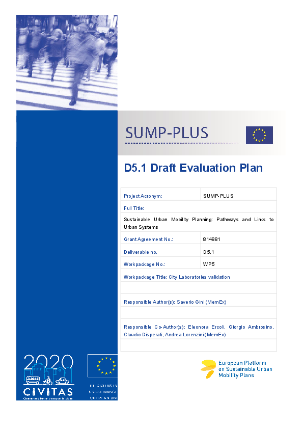 D5.1 Draft Evaluation Plan