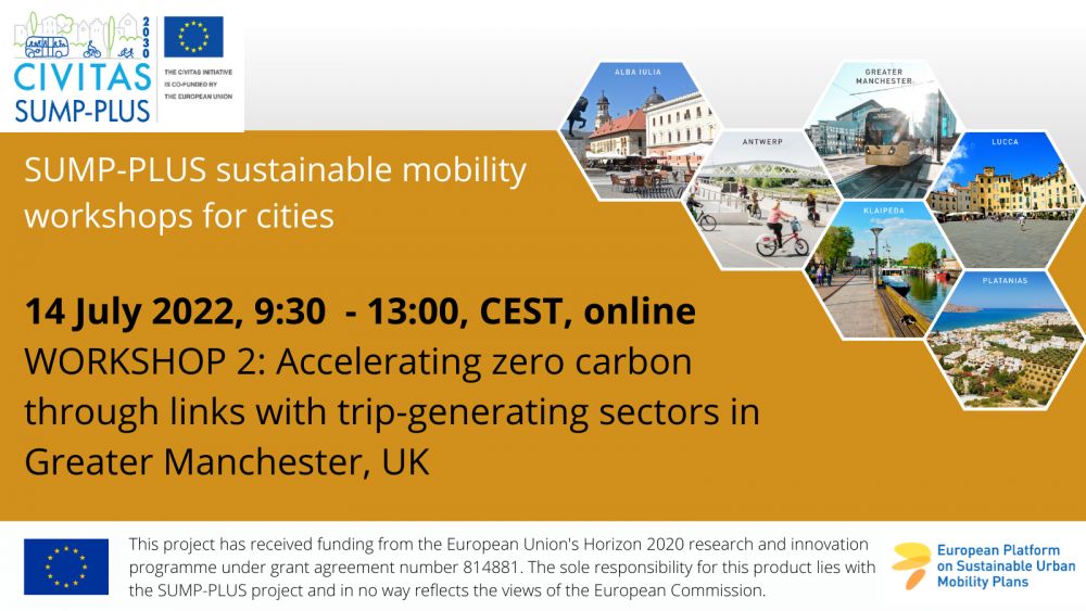 Workshop 2: Accelerating zero carbon through links with trip-generating sectors in Greater Manchester, UK